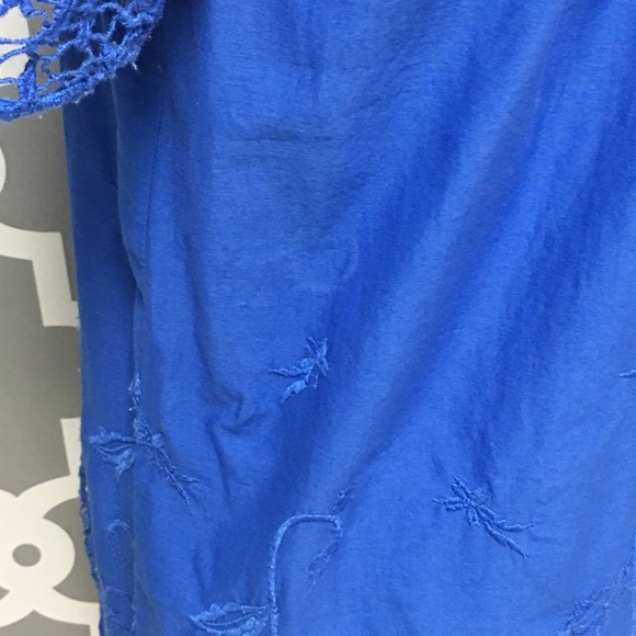 ❌SOLD❌ Vanessa Virginia Azurite Crochet Top 8L - Picture 7 of 8